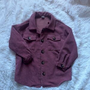 Kids Corduroy Jacket - Purple